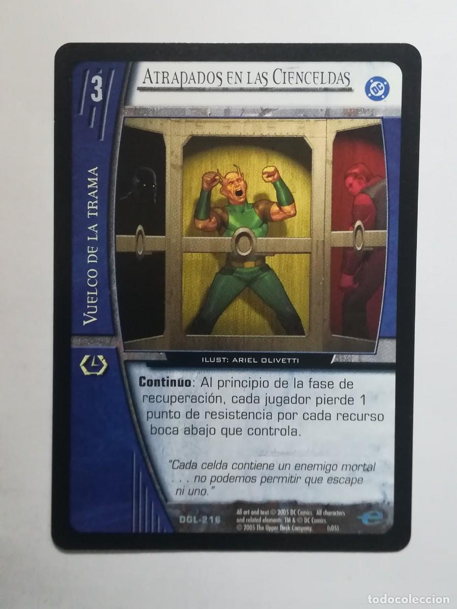 Trading cards: VS System DGL N&ordm; 216. Atrapados en las Cienceldas. Vuelco de la Trama. Green Lantern.