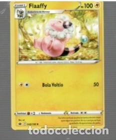 Trading cards: CROMO DE POK&Eacute;MON DE FASE 1 FLAAFFY PS 100 N&ordm; 180 DEL A&Ntilde;O 2021