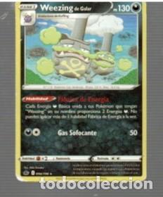 Trading cards: CROMO DE POK&Eacute;MON DE FASE 1 WEEZING DE GALAR PS 130 N&ordm; 110 DEL A&Ntilde;O 2020