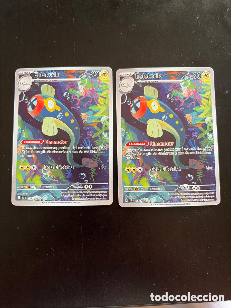 Trading cards: Carta pokemon eelektrik full art x2