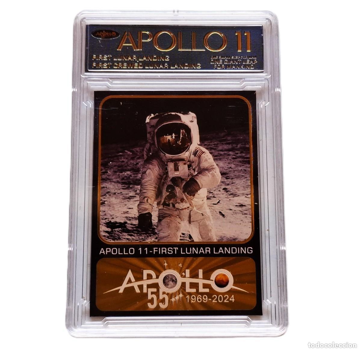 Sammelkarten: APOLLO 11 TARJETA CONMEMORATIVA 55 th HOLOGRAFICA