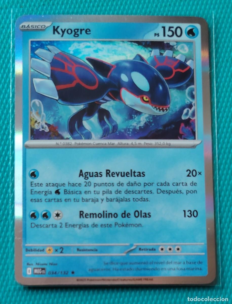 Trading cards: POKEMON ESPA&Ntilde;OL - MEG - MEGAEVOLUCION - KYOGRE 034 / 132 - HOLO - AGUA - NUEVA - ORIGINAL