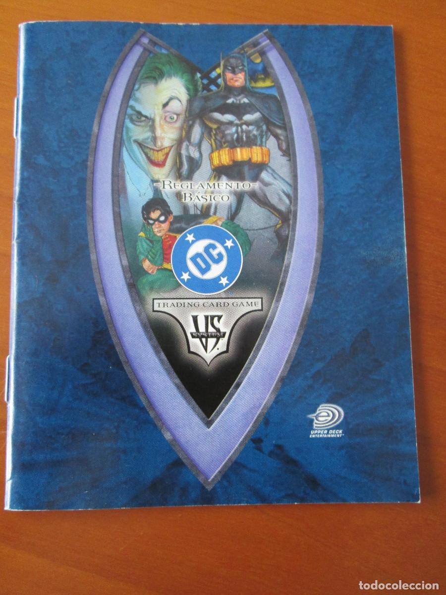 Trading cards: REGLAMENTO BASICO DC TRADING CARD GAME - 31 PAGINAS