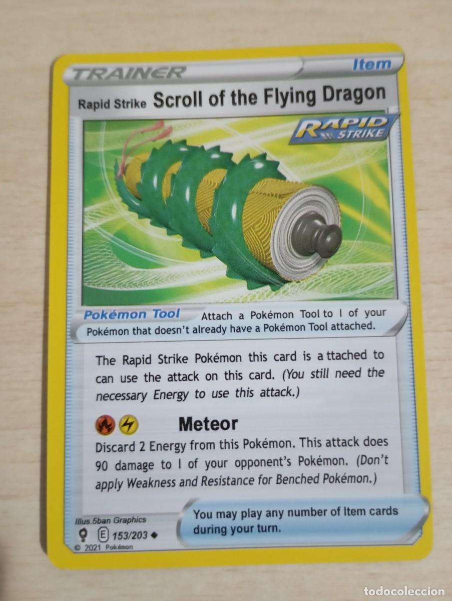 Trading cards: Carta Pok&eacute;mon Trainer Rapid Strike Scroll of the Flying Dragon Proxy