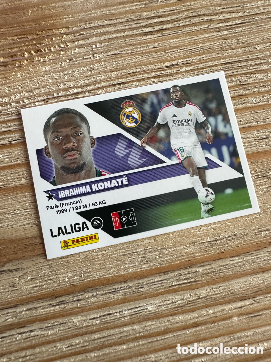 Trading cards: KONATE 7 BIS COLOCA REAL MADRID 3&ordf; EDICION LIGA ESTE 2026-27 26 27 PANINI
