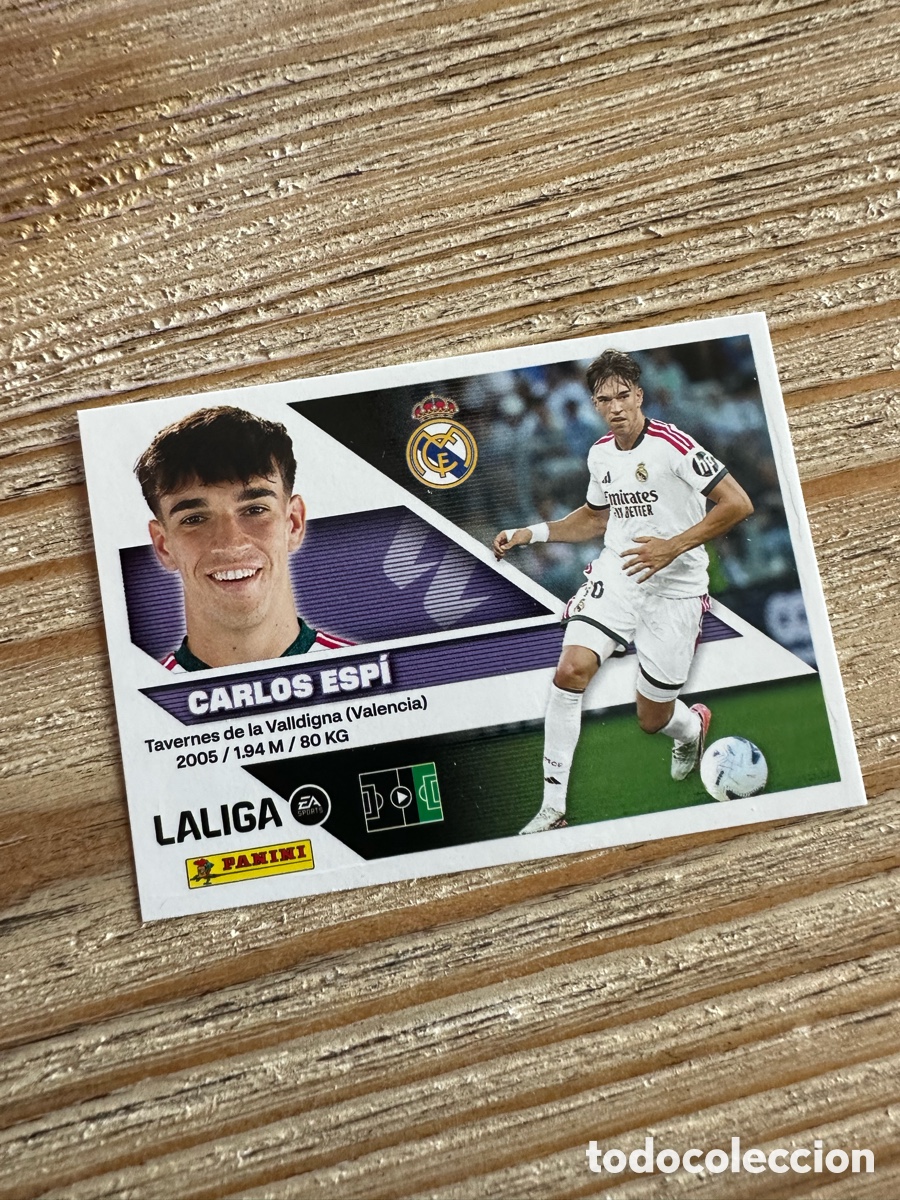 Trading cards: CARLOS ESPI 17 BIS COLOCA REAL MADRID 2&ordf; EDICION LIGA ESTE 2026-27 26 27 PANINI
