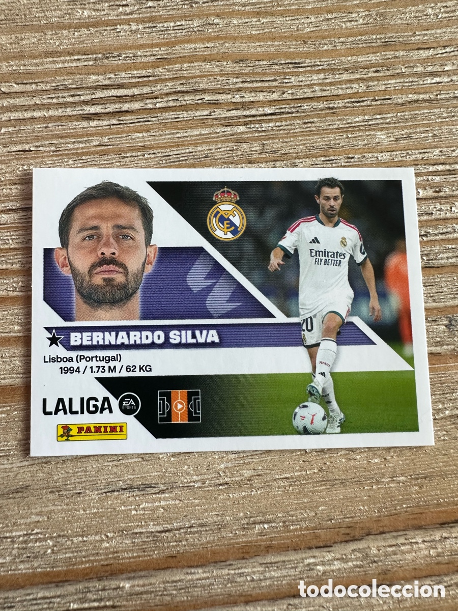 Trading cards: BERNARDO SILVA REAL MADRID FICHAJE 21 3&ordf; EDICION LIGA ESTE 2026-27 26 27 PANINI