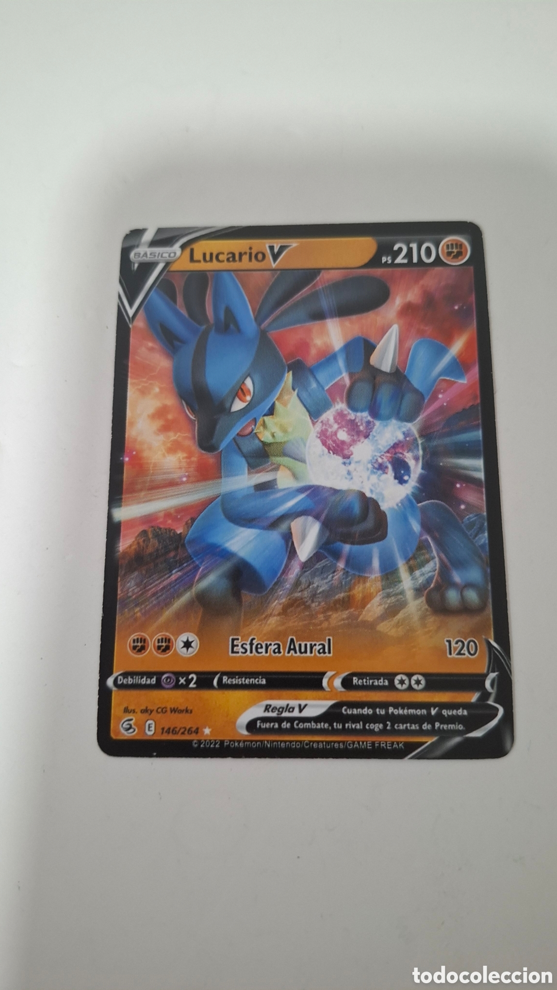 Trading cards: CARTA POKEMON CARD LUCARIO V