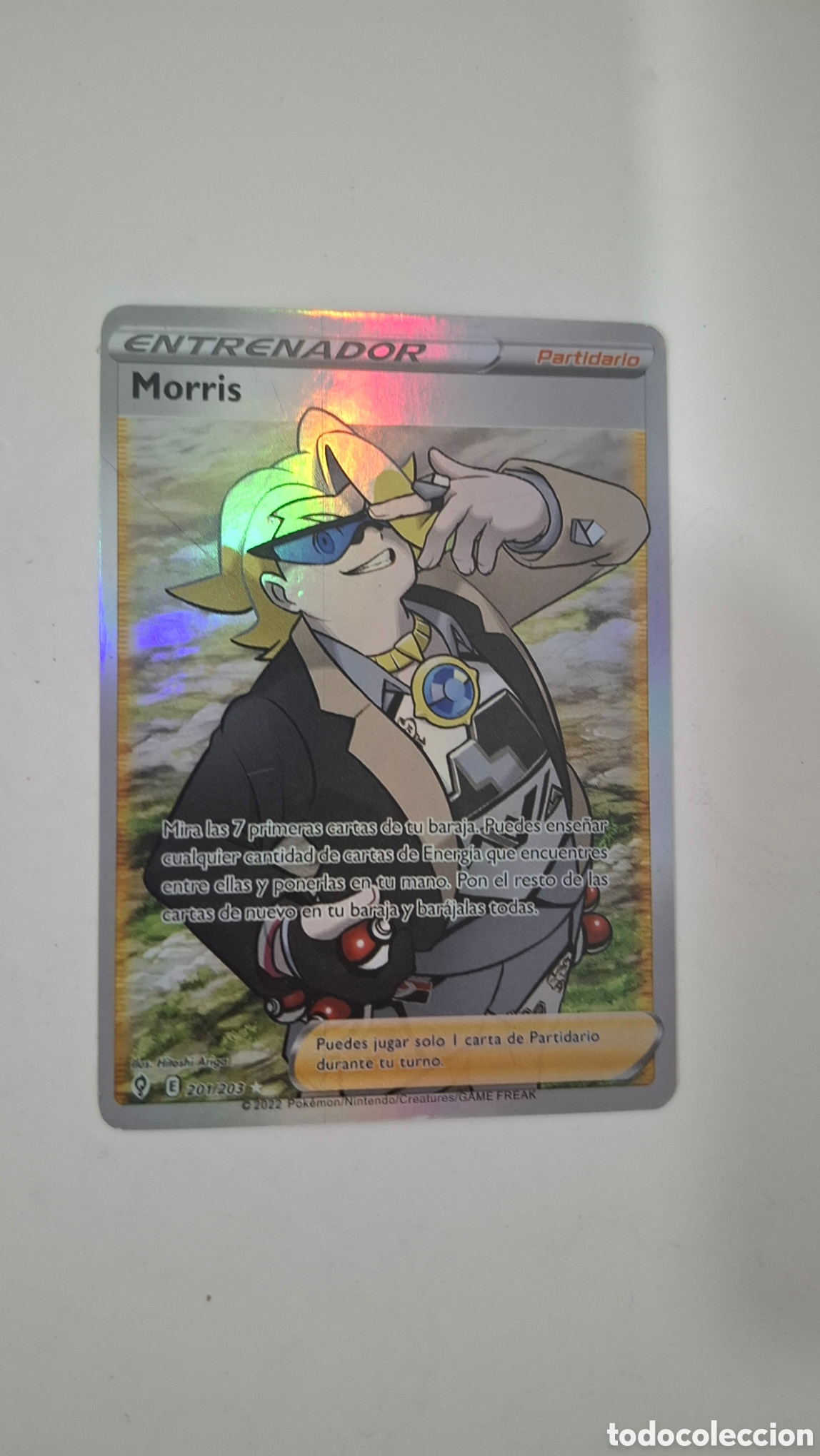 Trading cards: CARTA POKEMON CARD ENTRENADOR MORRIS