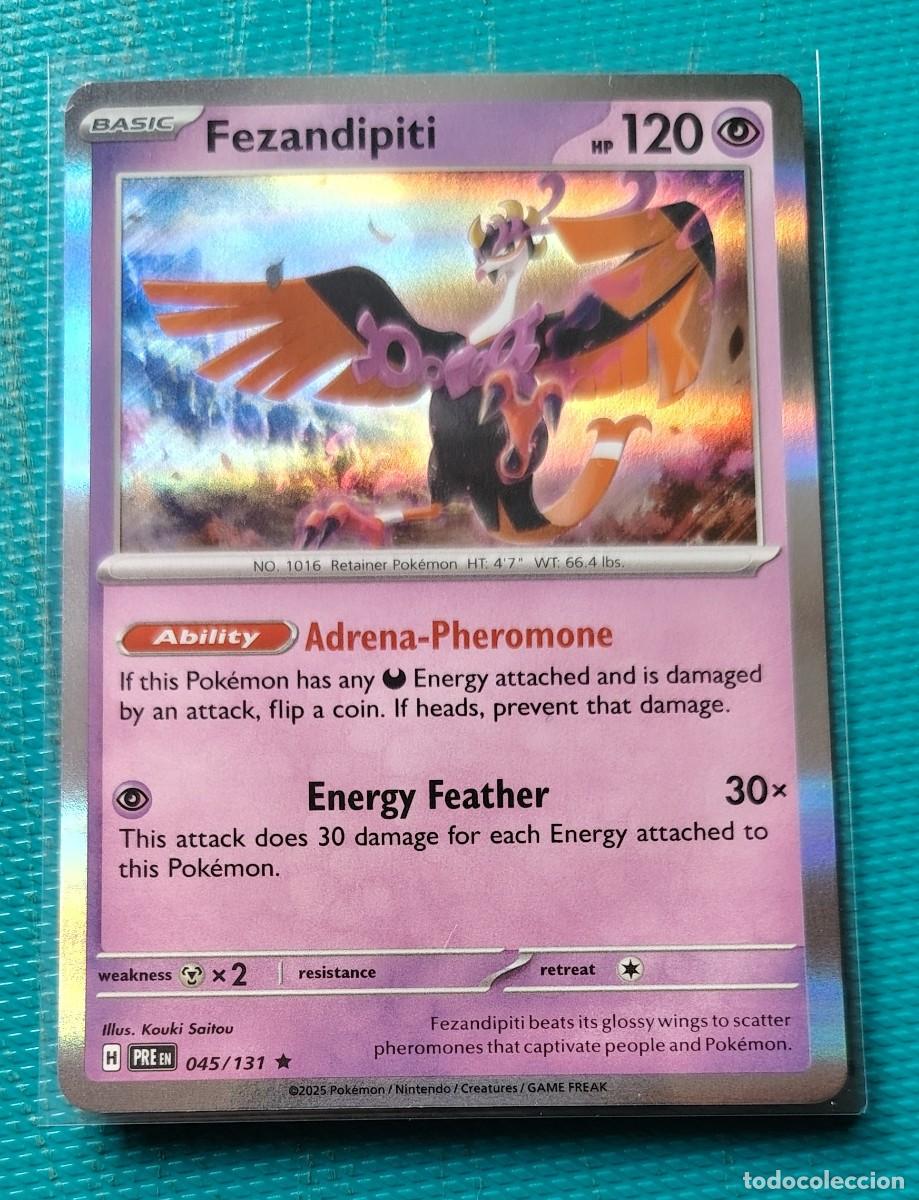 Trading cards: POKEMON INGLES - PRE - EVOLUCIONES PRISMATICAS - FEZANDIPITI 045 / 131 - HOLO - PSIQUICO - NUEVA - O