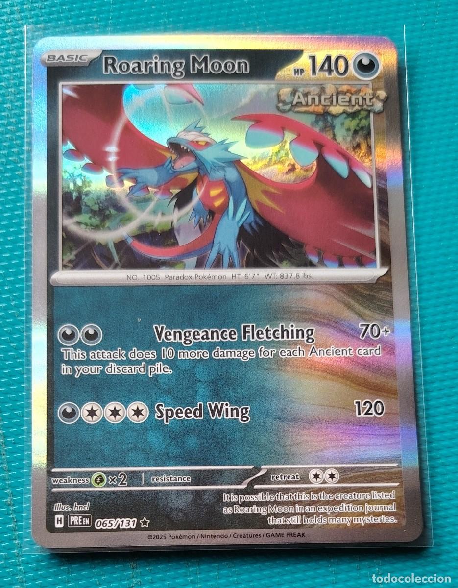 Trading cards: POKEMON INGLES - PRE - EVOLUCIONES PRISMATICAS - ROARING MOON 065 / 131 - HOLO - OSCURO - NUEVA - OR