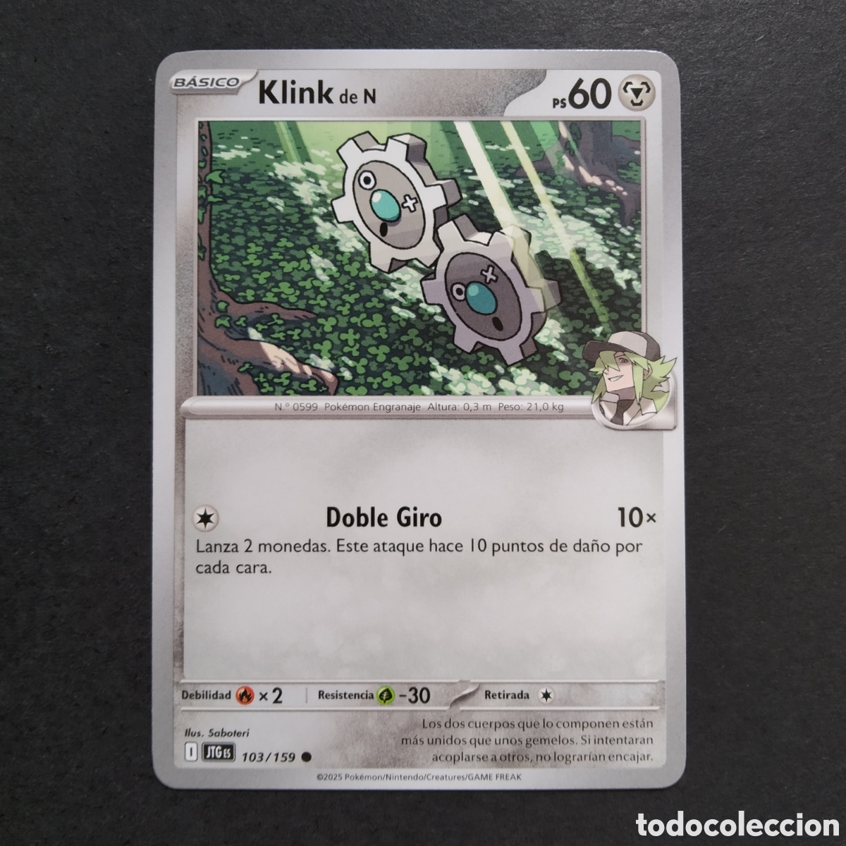 Trading cards: CARTA TCG - N&ordm; 103 - KLINK DE N - JUNTOS DE AVENTURAS - POK&Eacute;MON - EN ESPA&Ntilde;OL