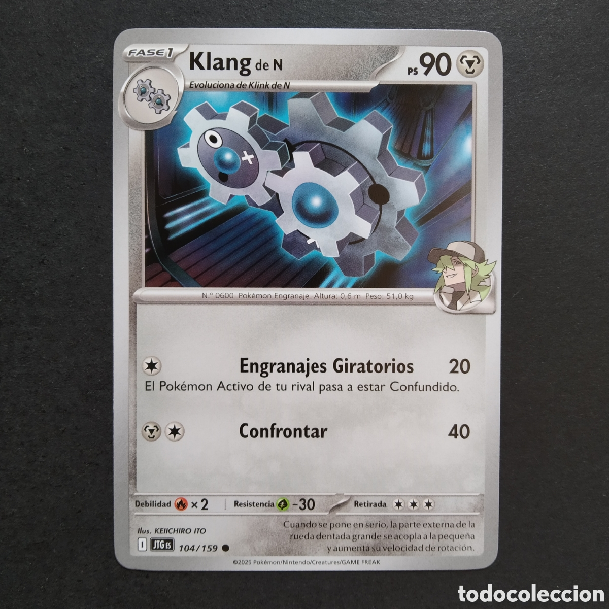 Trading cards: CARTA TCG - N&ordm; 104 - KLANG DE N - JUNTOS DE AVENTURAS - POK&Eacute;MON - EN ESPA&Ntilde;OL