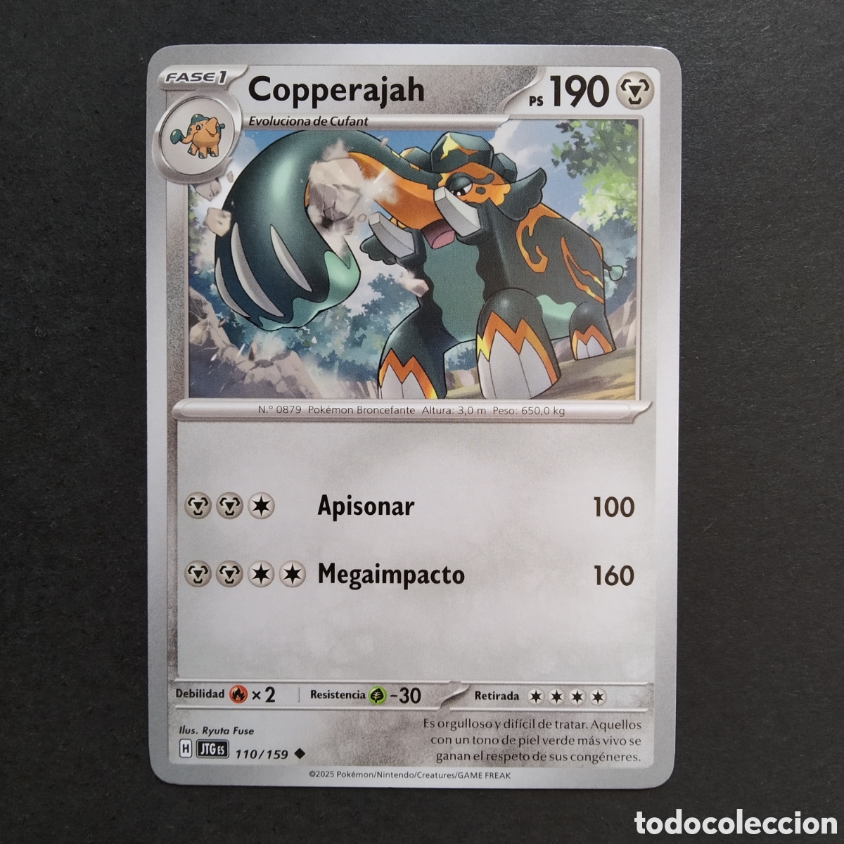 Trading cards: CARTA TCG - N&ordm; 110 - COPPERAJAH - JUNTOS DE AVENTURAS - POK&Eacute;MON - EN ESPA&Ntilde;OL