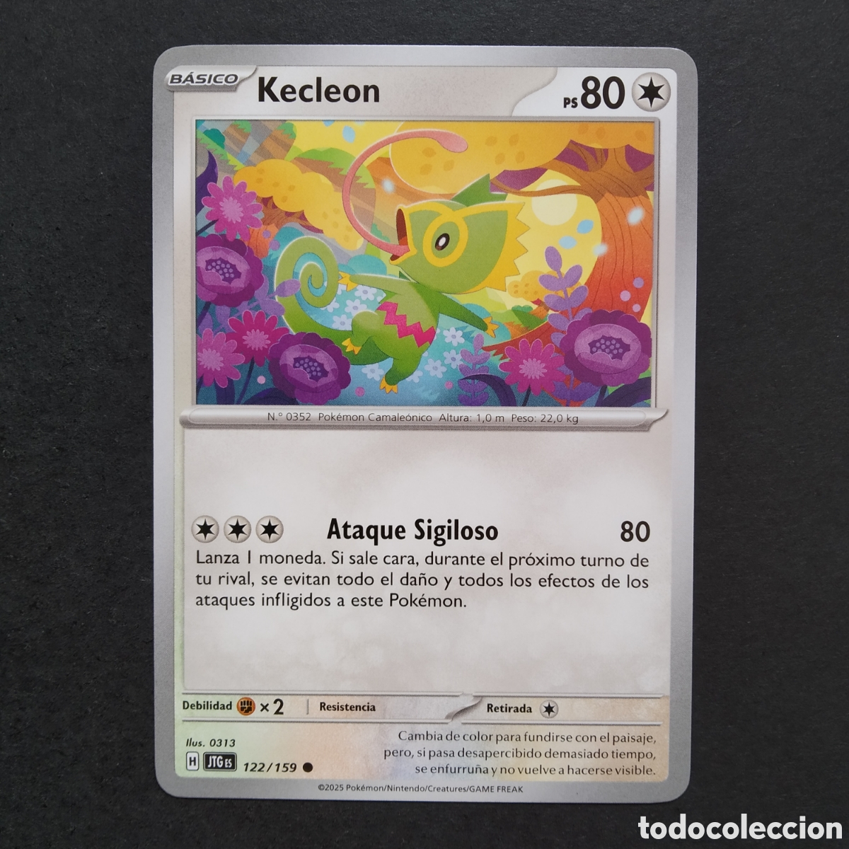 Trading cards: CARTA TCG - N&ordm; 122 - KECLEON - JUNTOS DE AVENTURAS - POK&Eacute;MON - EN ESPA&Ntilde;OL