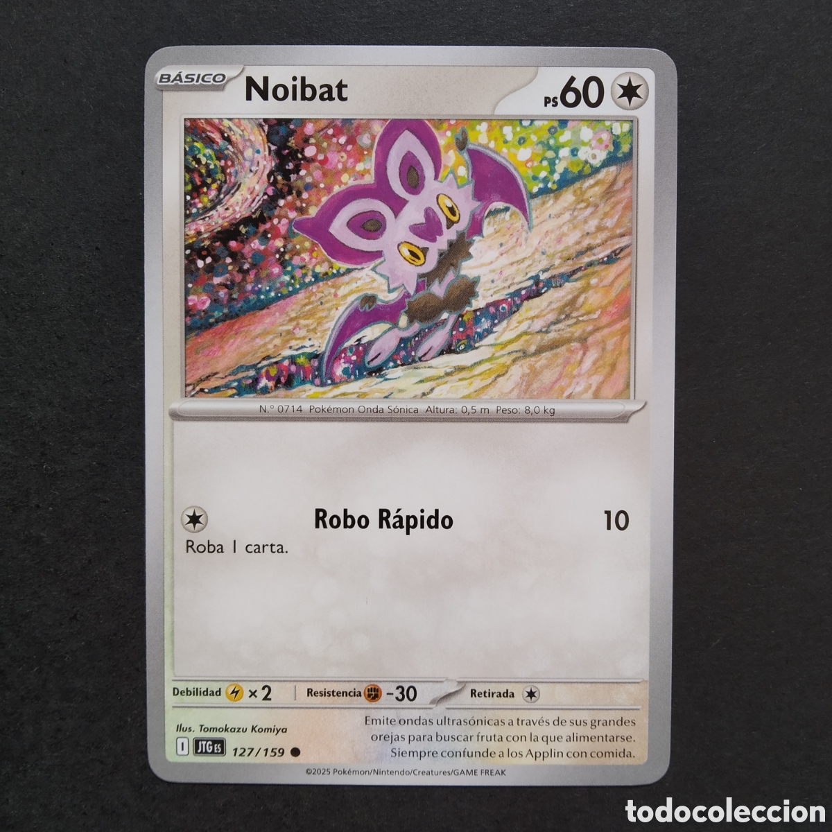 Trading cards: CARTA TCG - N&ordm; 127 - NOIBAT - JUNTOS DE AVENTURAS - POK&Eacute;MON - EN ESPA&Ntilde;OL