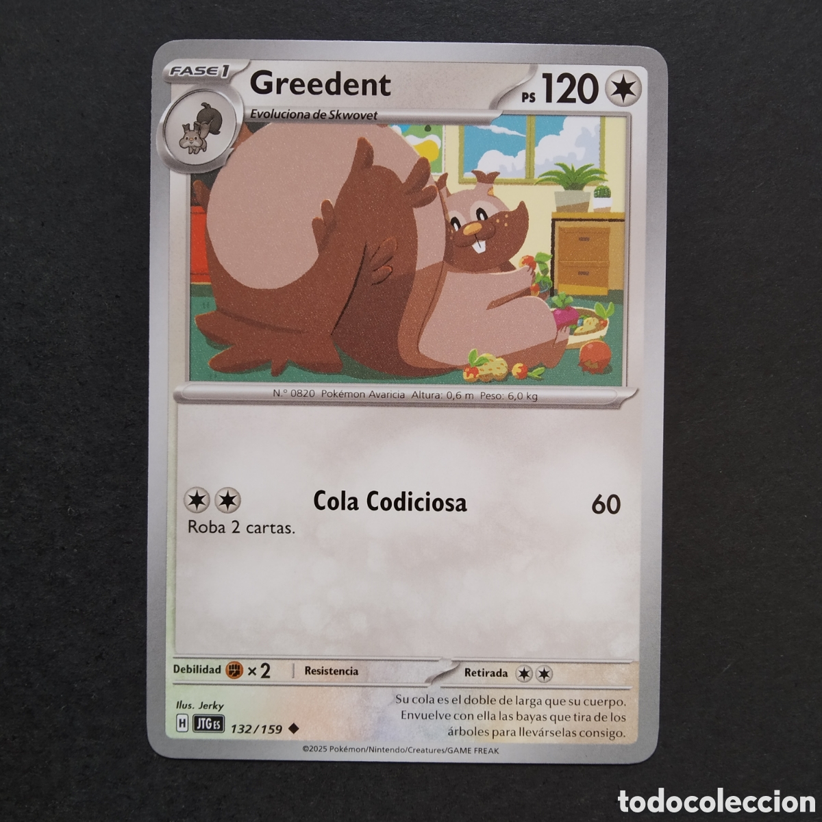 Trading cards: CARTA TCG - N&ordm; 132 - GREEDENT - JUNTOS DE AVENTURAS - POK&Eacute;MON - EN ESPA&Ntilde;OL