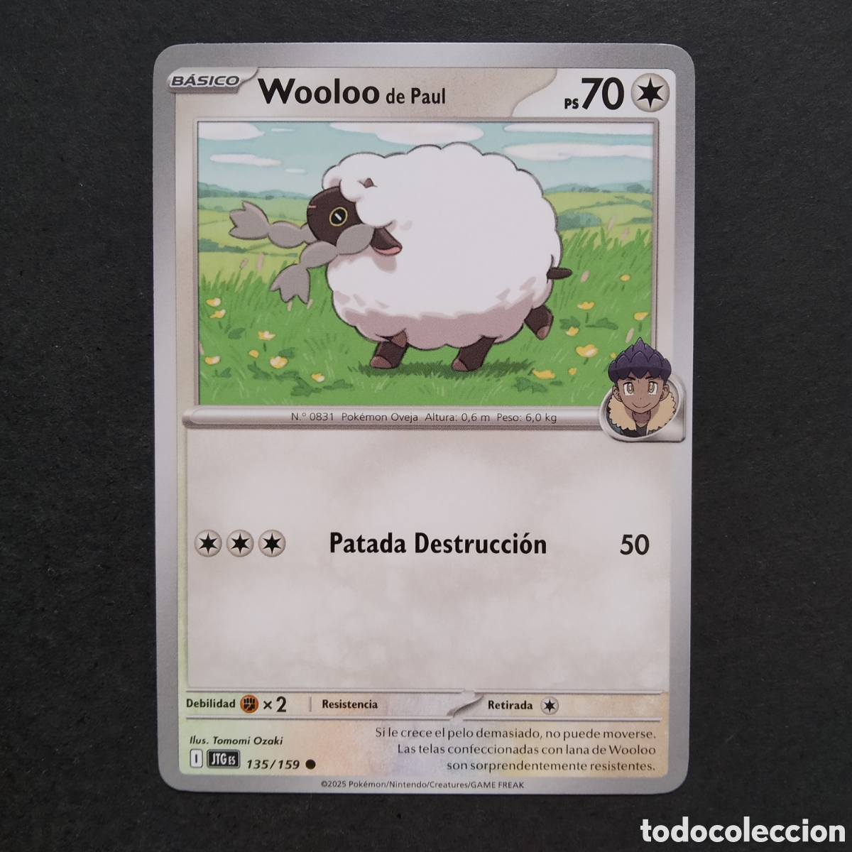 Trading cards: CARTA TCG - N&ordm; 135 - WOOLOO DE PAUL - JUNTOS DE AVENTURAS - POK&Eacute;MON - EN ESPA&Ntilde;OL