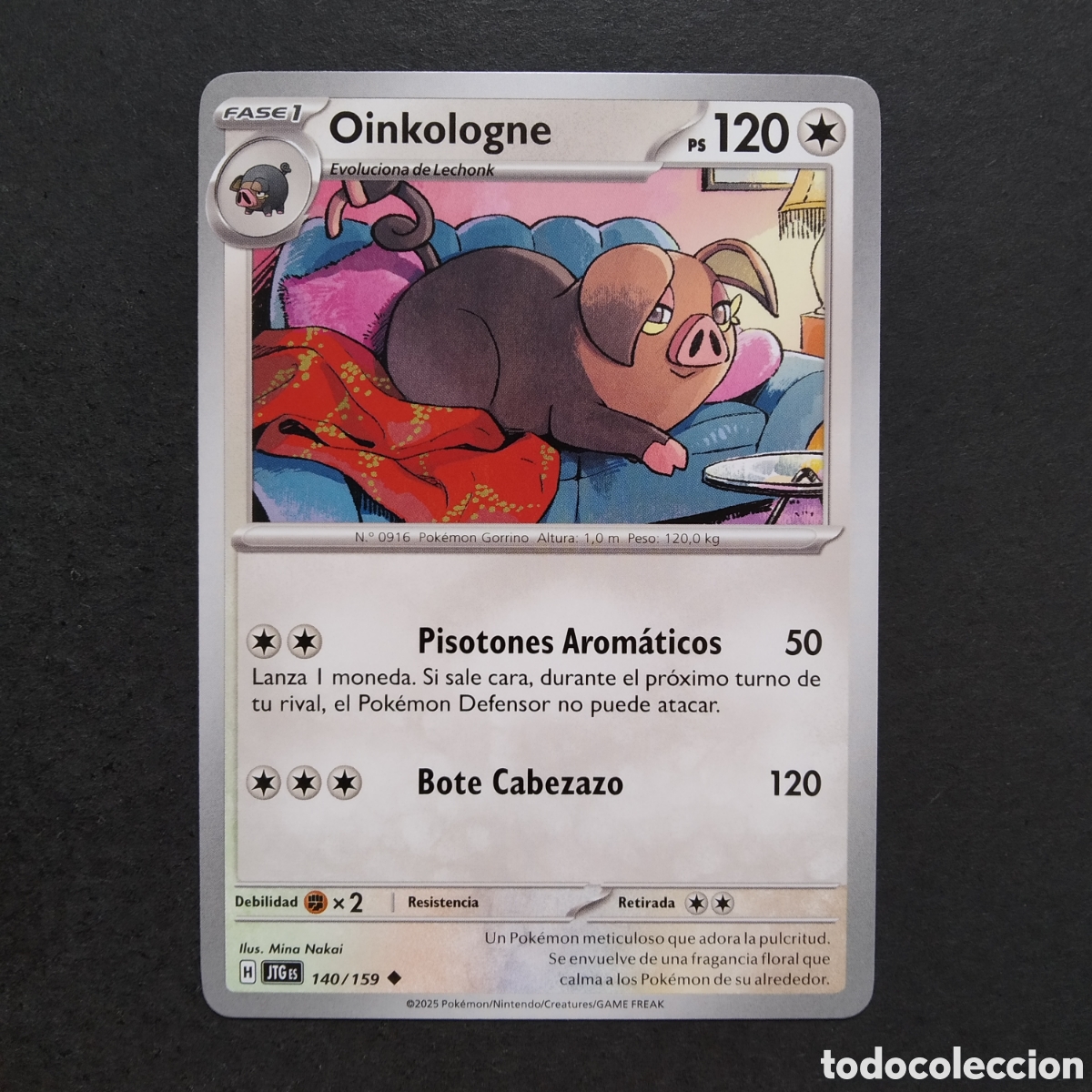 Trading cards: CARTA TCG - N&ordm; 140 - OINKOLOGNE - JUNTOS DE AVENTURAS - POK&Eacute;MON - EN ESPA&Ntilde;OL