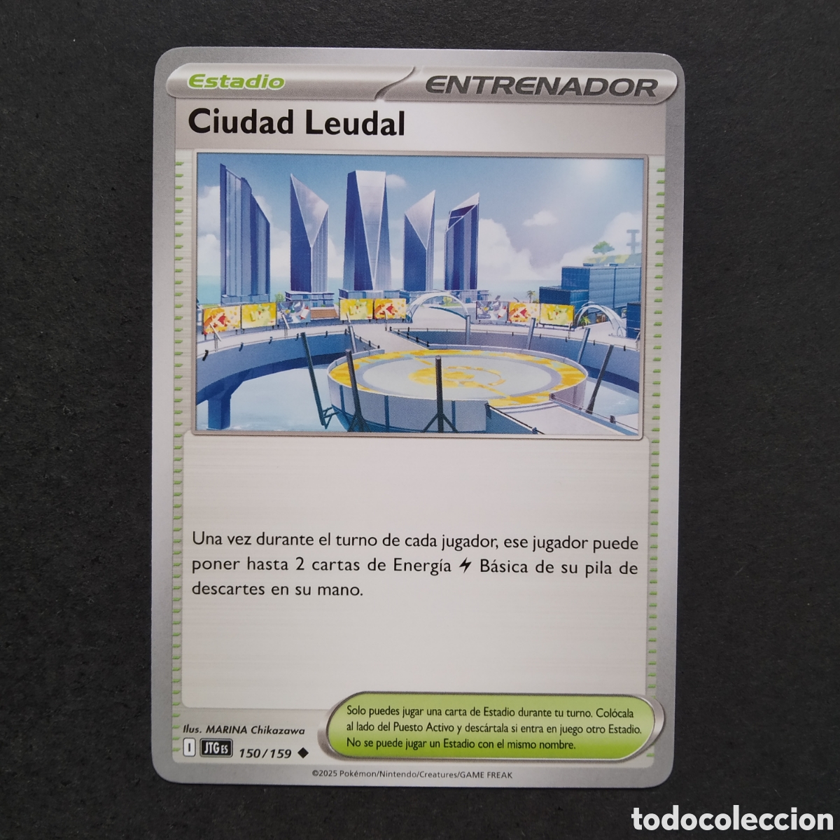 Trading cards: CARTA TCG - N&ordm; 150 - CIUDAD LEUDAL - JUNTOS DE AVENTURAS - POK&Eacute;MON - EN ESPA&Ntilde;OL