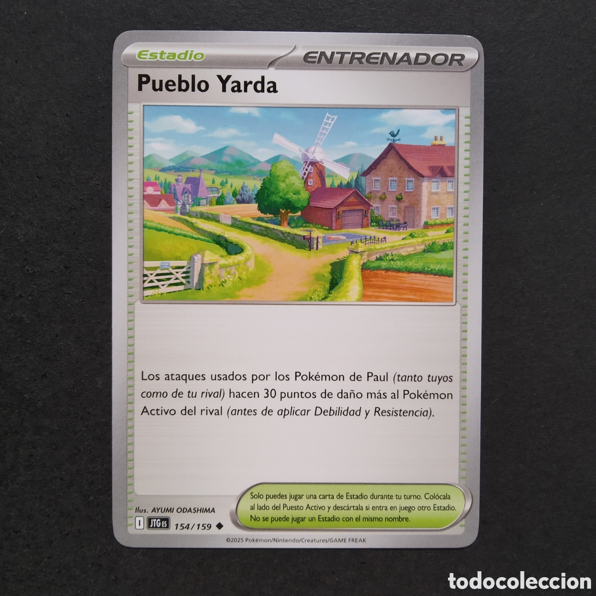 Trading cards: CARTA TCG - N&ordm; 154 - PUEBLO YARDA - JUNTOS DE AVENTURAS - POK&Eacute;MON - EN ESPA&Ntilde;OL