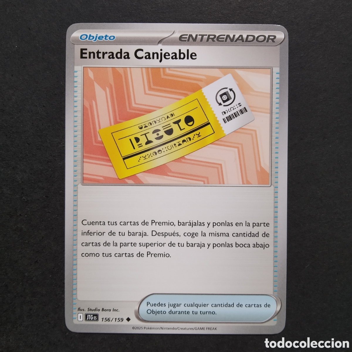 Trading cards: CARTA TCG - N&ordm; 156 - ENTRADA CANJEABLE - JUNTOS DE AVENTURAS - POK&Eacute;MON - EN ESPA&Ntilde;OL