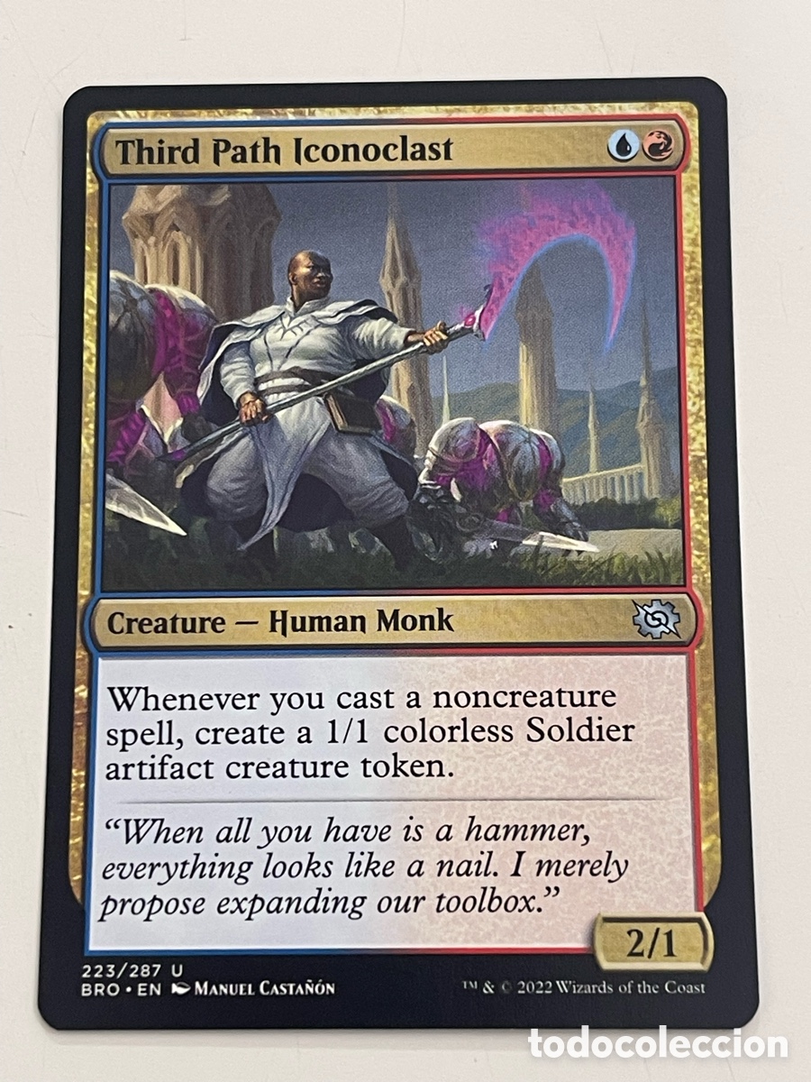 Trading Cards: card MAGIC the Gathering &rdquo;THIRD PATH ICONOCLAST&rdquo; THE BROTHER'S WAR ENG. #223