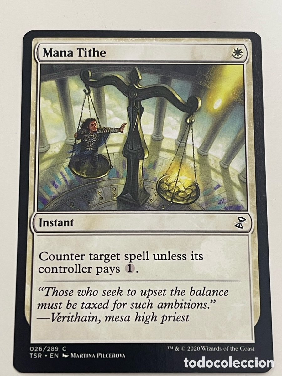 Figurine Collezionabili: card MAGIC the Gathering &rdquo;MANA TITHE&rdquo; Time Spiral Remastered -ENG. #026