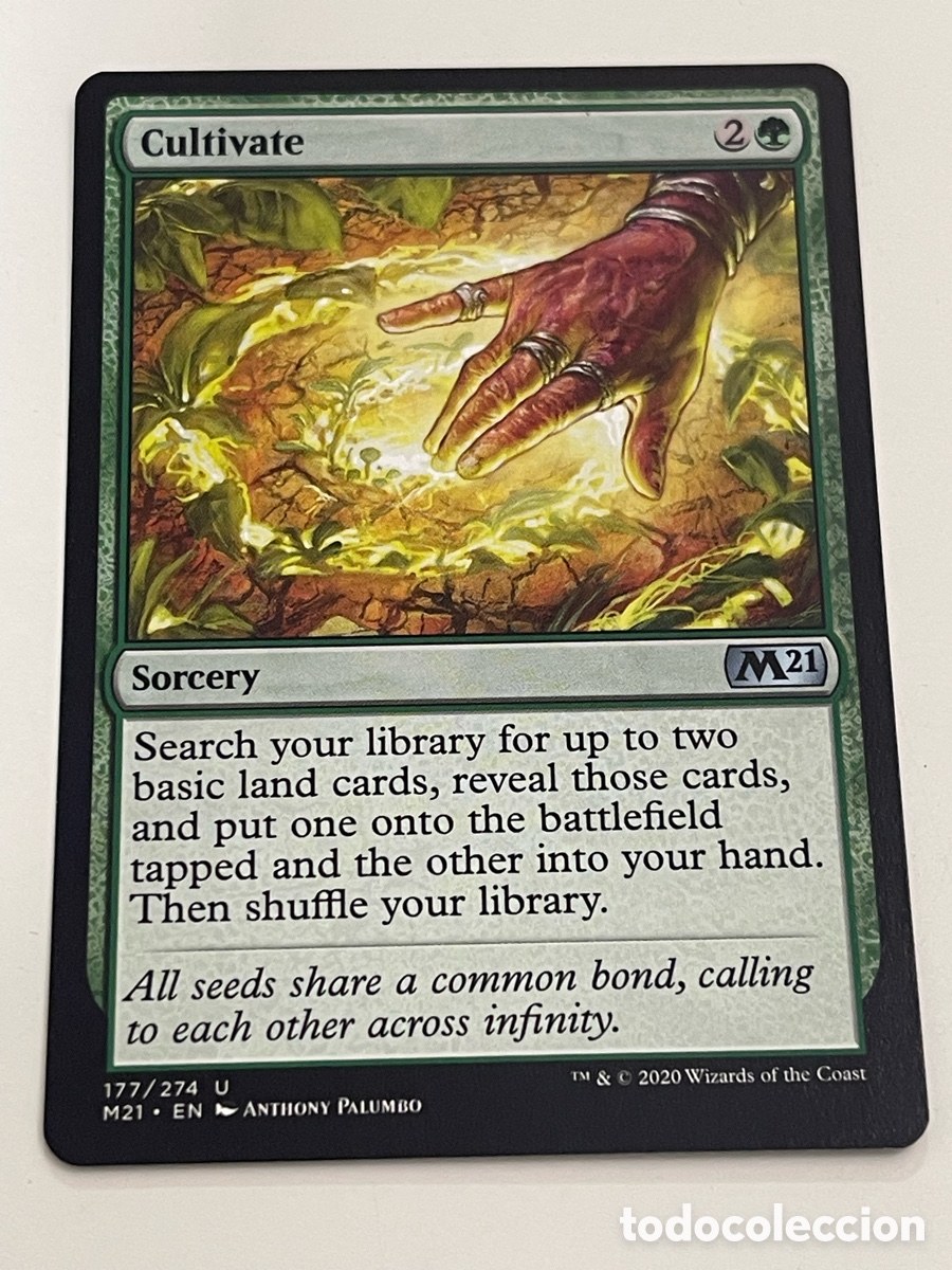 Trading cards: card MAGIC the Gathering &rdquo;CULTIVATE&rdquo; Core set 2021 m21-ENG. #177