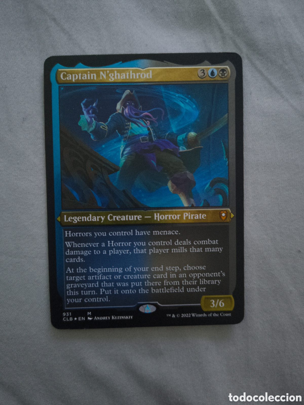Trading cards: Carta MTG Capit&aacute;n N'ghathrod Foil Etched #931