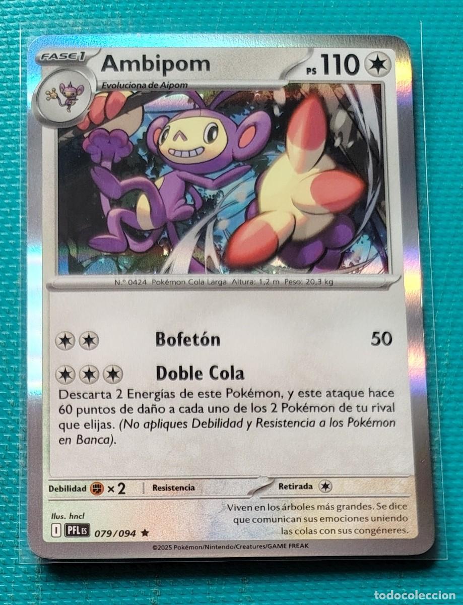 Trading cards: POKEMON ESPA&Ntilde;OL - AMBIPOM 079 / 094 - HOLO - INCOLORO - NUEVA - ORIGINAL