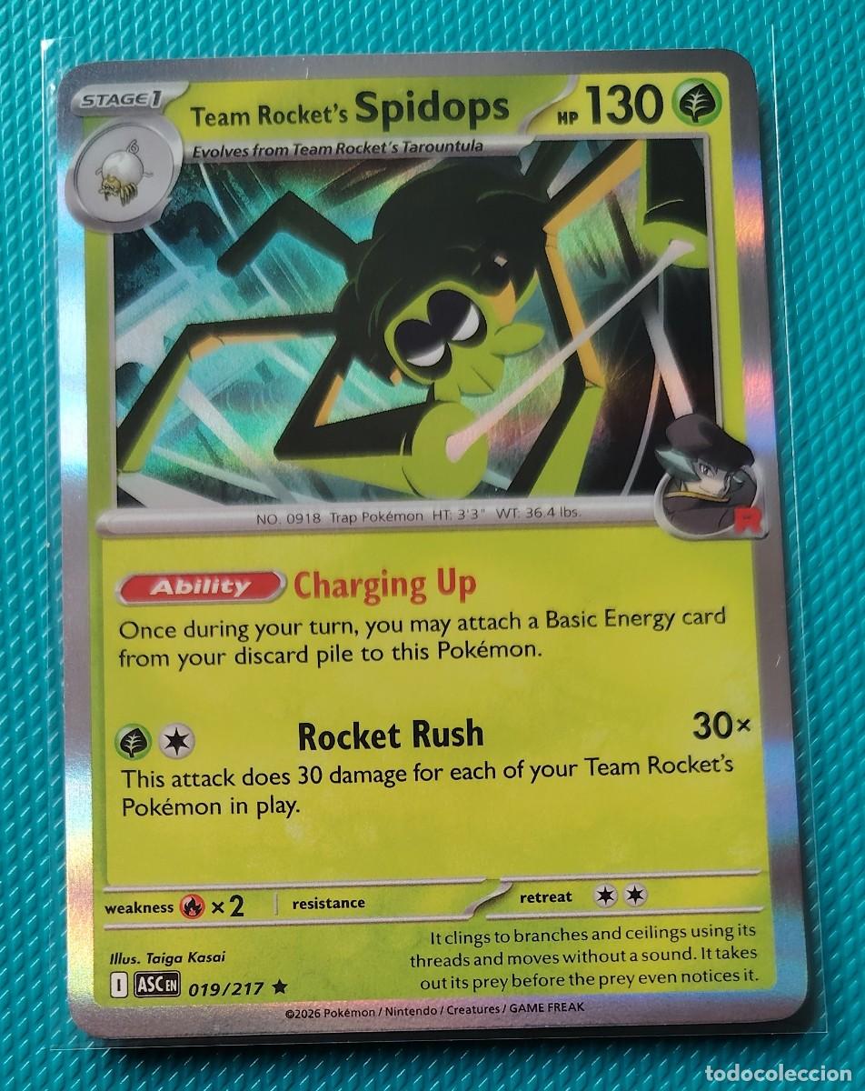 Trading cards: POKEMON INGLES - ASC - HEROES ASCENDENTES - SPIDOPS 019 / 217 - HOLO - PLANTA - NUEVA - ORIGINAL