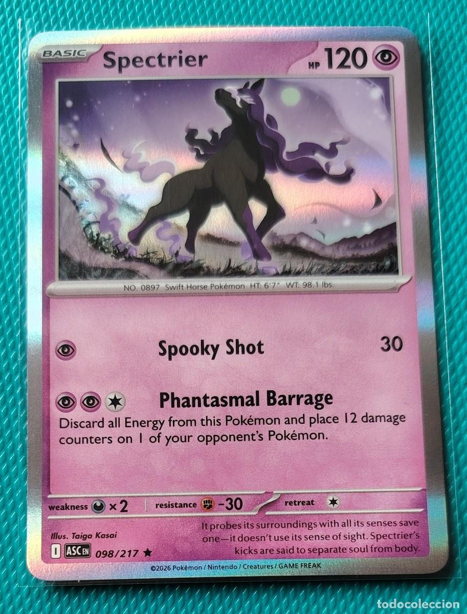 Trading cards: POKEMON INGLES - ASC - HEROES ASCENDENTES - SPECTRIER 098 / 217 - HOLO - PSIQUICA - NUEVA - ORIGINAL