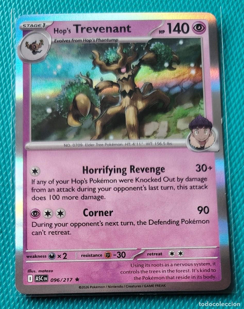 Trading cards: POKEMON INGLES - ASC - HEROES ASCENDENTES - TREVENANT 096 / 217 - HOLO - PSIQUICO - NUEVA - ORIGINAL