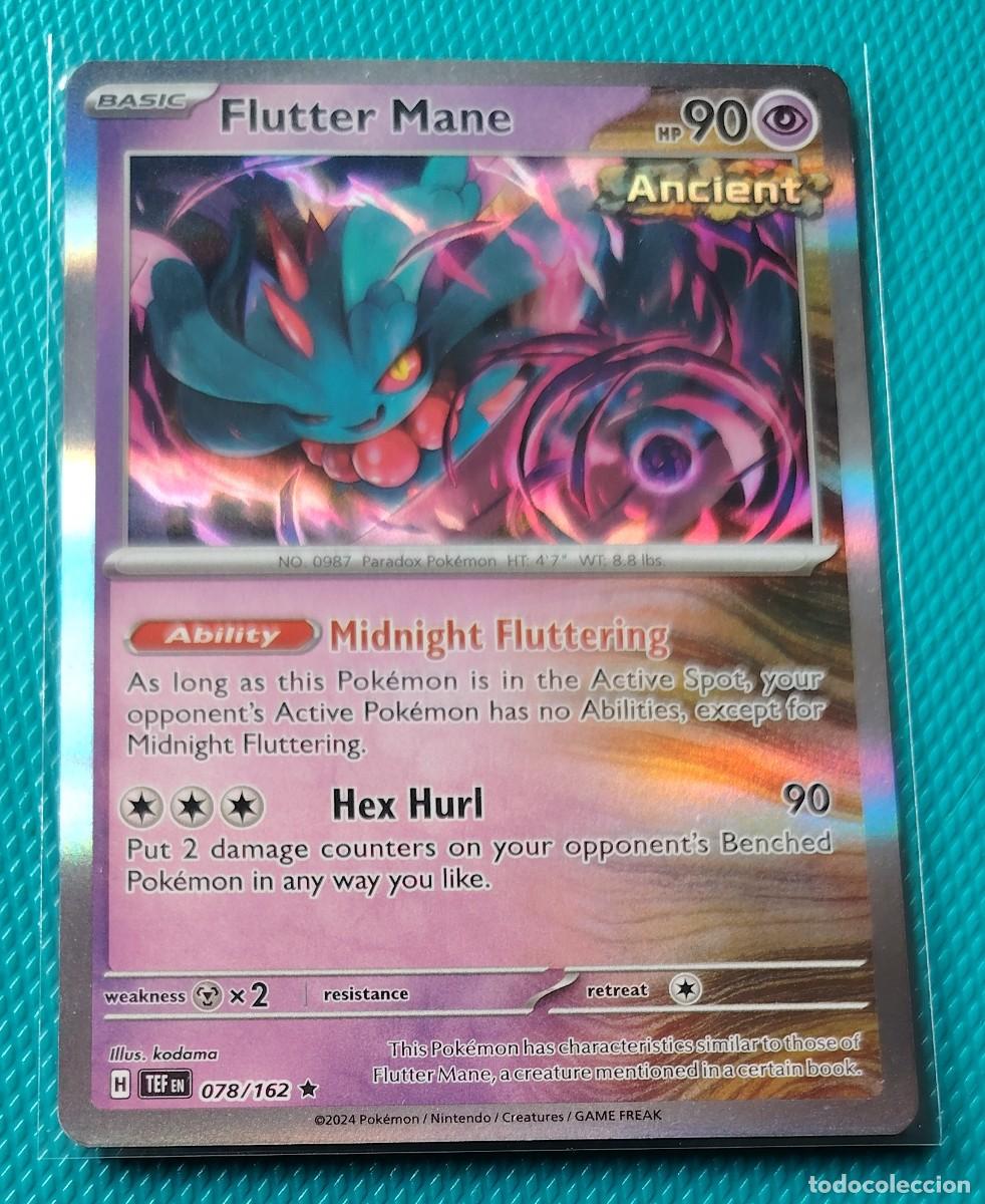 Trading cards: POKEMON INGLES - TEF - FUERZAS TEMPORALES - FLUTTER 078 / 162 - HOLO - PSIQUICO - NUEVA - ORIGINAL