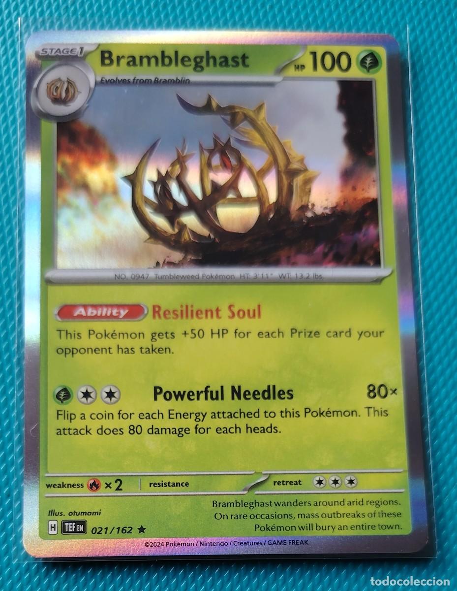Trading cards: POKEMON INGLES - TEF - FUERZAS TEMPORALES - BRAMBLEGHAST 021 / 162 - HOLO - PLANTA - NUEVA - ORIGINA