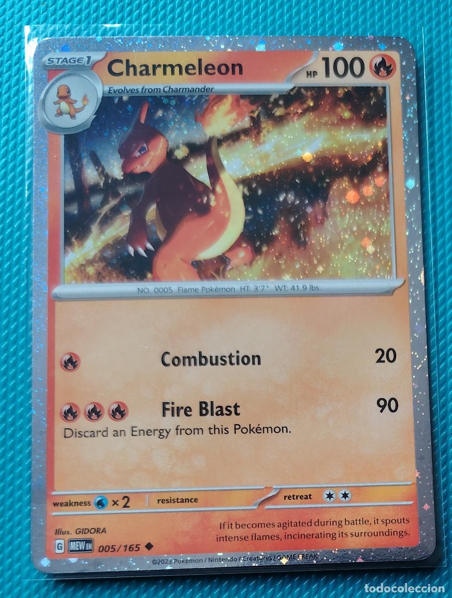 Trading cards: POKEMON INGLES - MEW - 151 - CHARMELEON 005 / 165 - HOLO - FUEGO - NUEVA - ORIGINAL