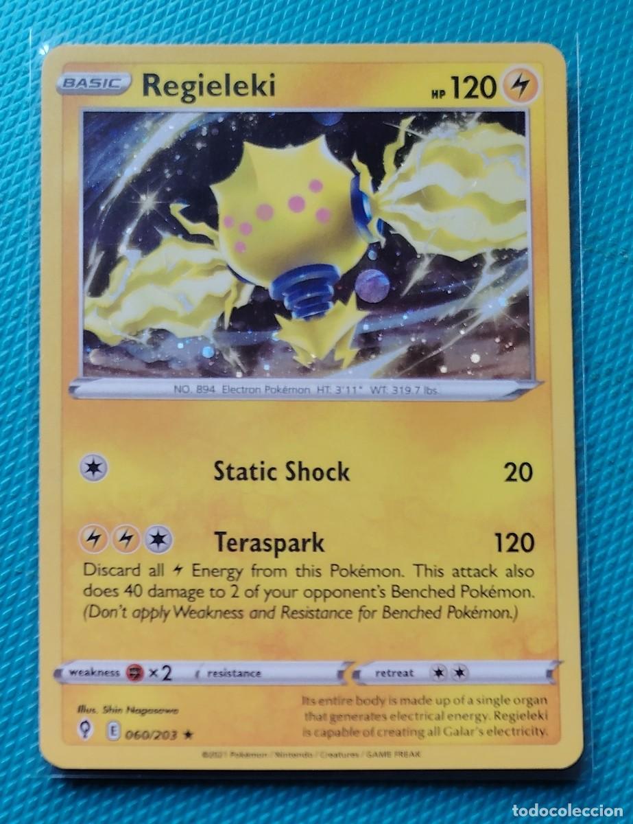 Trading cards: POKEMON INGLES - EVOLUCION CELESTE - REGIELEKI 060 / 203 - HOLO - RAYO - NUEVA - ORIGINAL