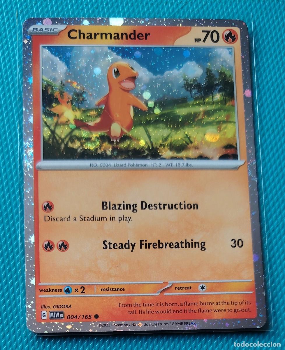 Trading cards: POKEMON INGLES - MEW - 151 - CHARMANDER 004 / 165 - HOLO - FUEGO - NUEVA - ORIGINAL