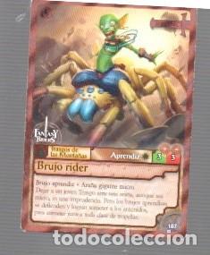 Trading cards: CROMO DE FANTAS Y BIDERS BRUJO RIDER (bronce) N&ordm; 124 DEL A&Ntilde;O 2018
