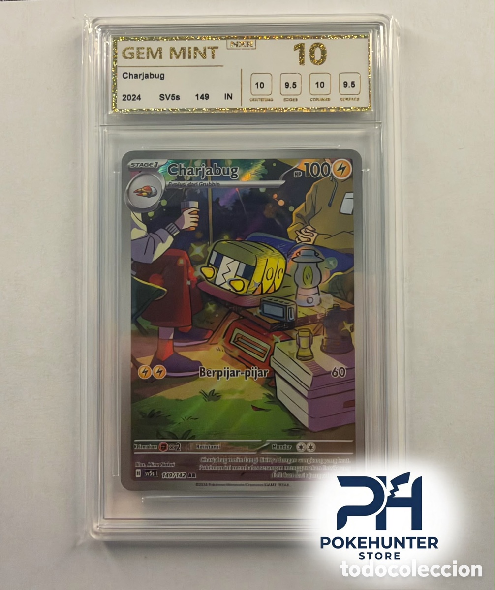 Trading cards: Carta Gradeada Pok&eacute;mon Charjabug AR