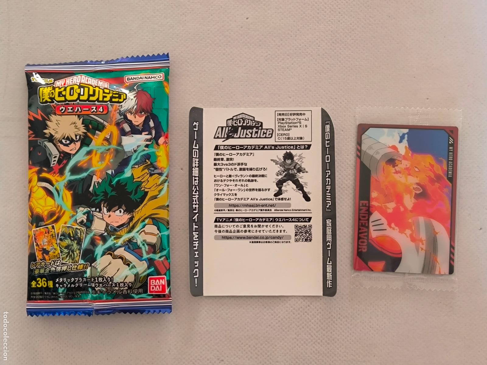 Trading cards: MY HERO ACADEMIA WAFER CARD - N&ordm; 4-25 - BANDAI / JAPON - NUEVO - INCLUYE SOBRE VACIO (F7A)
