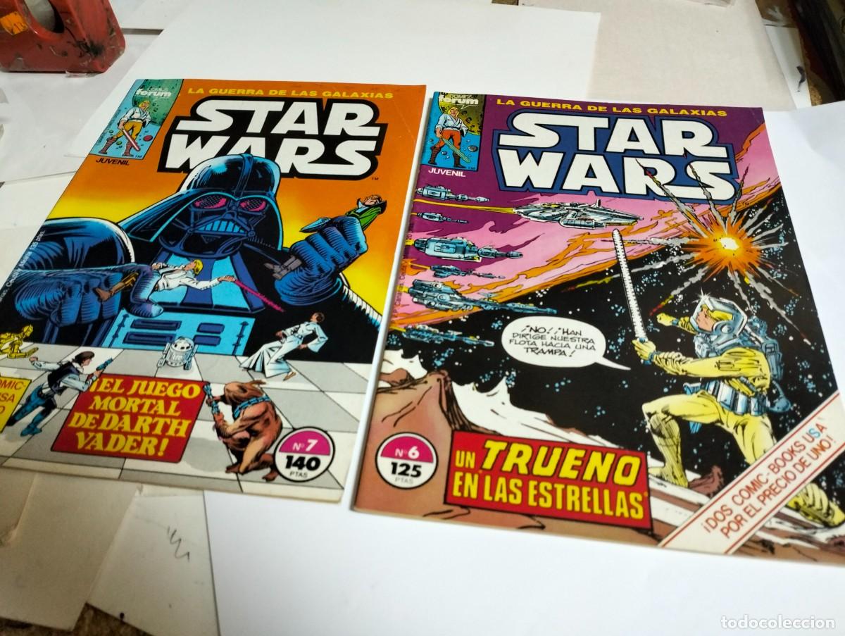 Trading cards: STAR WARS # 6 y 7. ( Lote 2 n&uacute;meros ) FORUM.
