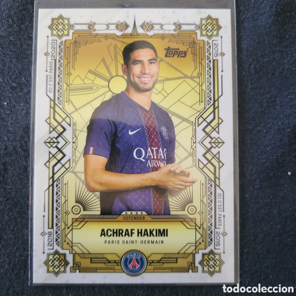 Trading cards: 42 Achraf Hakimi Four for Four / Topps PSG Team Set 2025