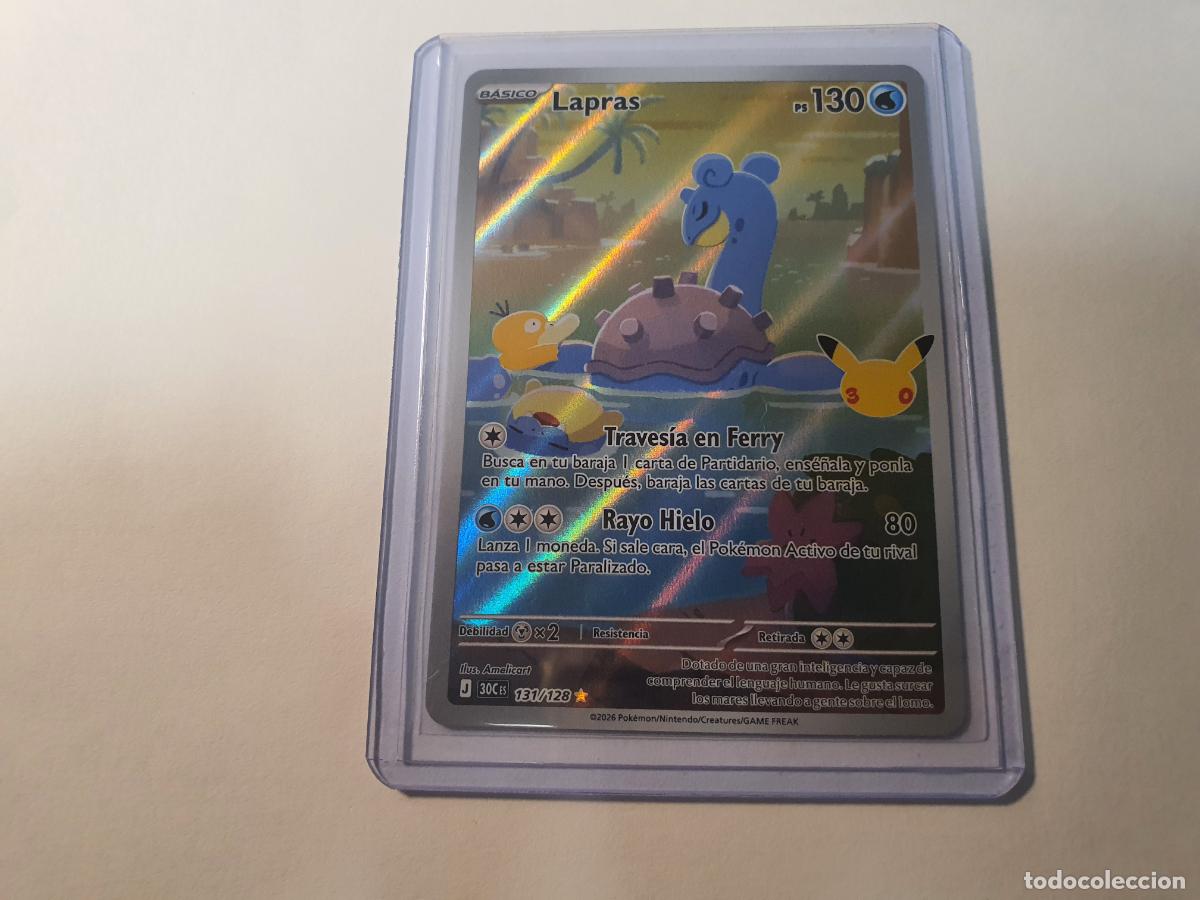 Trading cards: CARTA POKEMON 30 Aniversario TCG - Holo - N&ordm; 131 LAPRAS - CARTA RARA ILUSTRACION COMPLETA