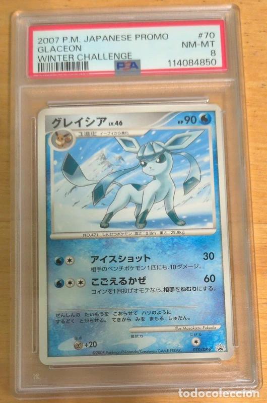 Trading cards: PSA 8 Glaceon Lv.46 Winter Challenge DP Promos Pok&eacute;mon TCG Japon&eacute;s POP 7