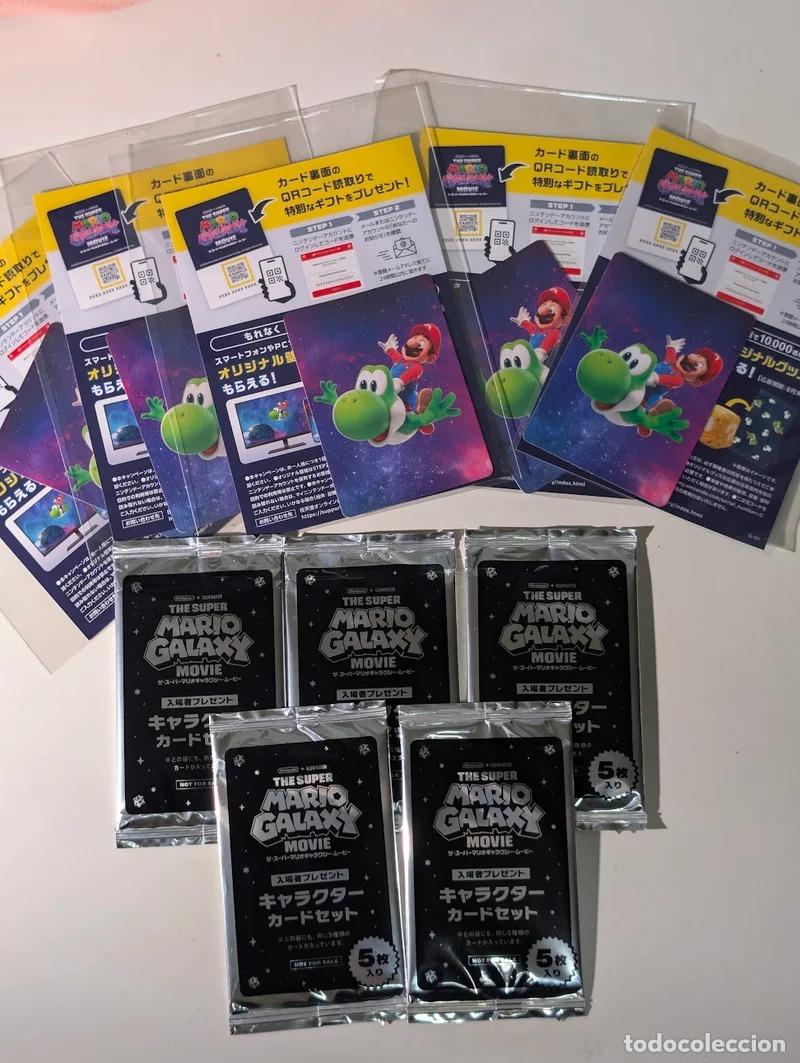Trading cards: Lote 5 sobres cartas Super Mario Galaxy Movie Jap&oacute;n