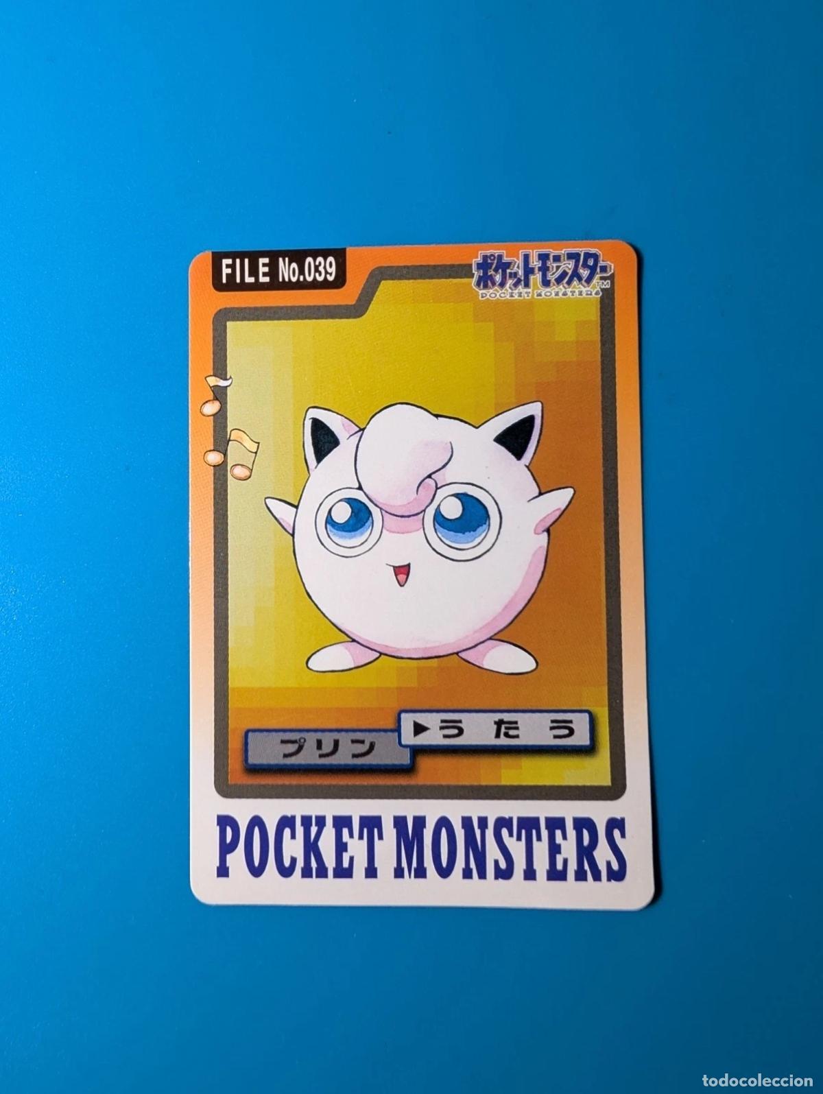 Trading cards: Jigglypuff Carddass FILE 1997 Jap&oacute;n No.039 con pliegue