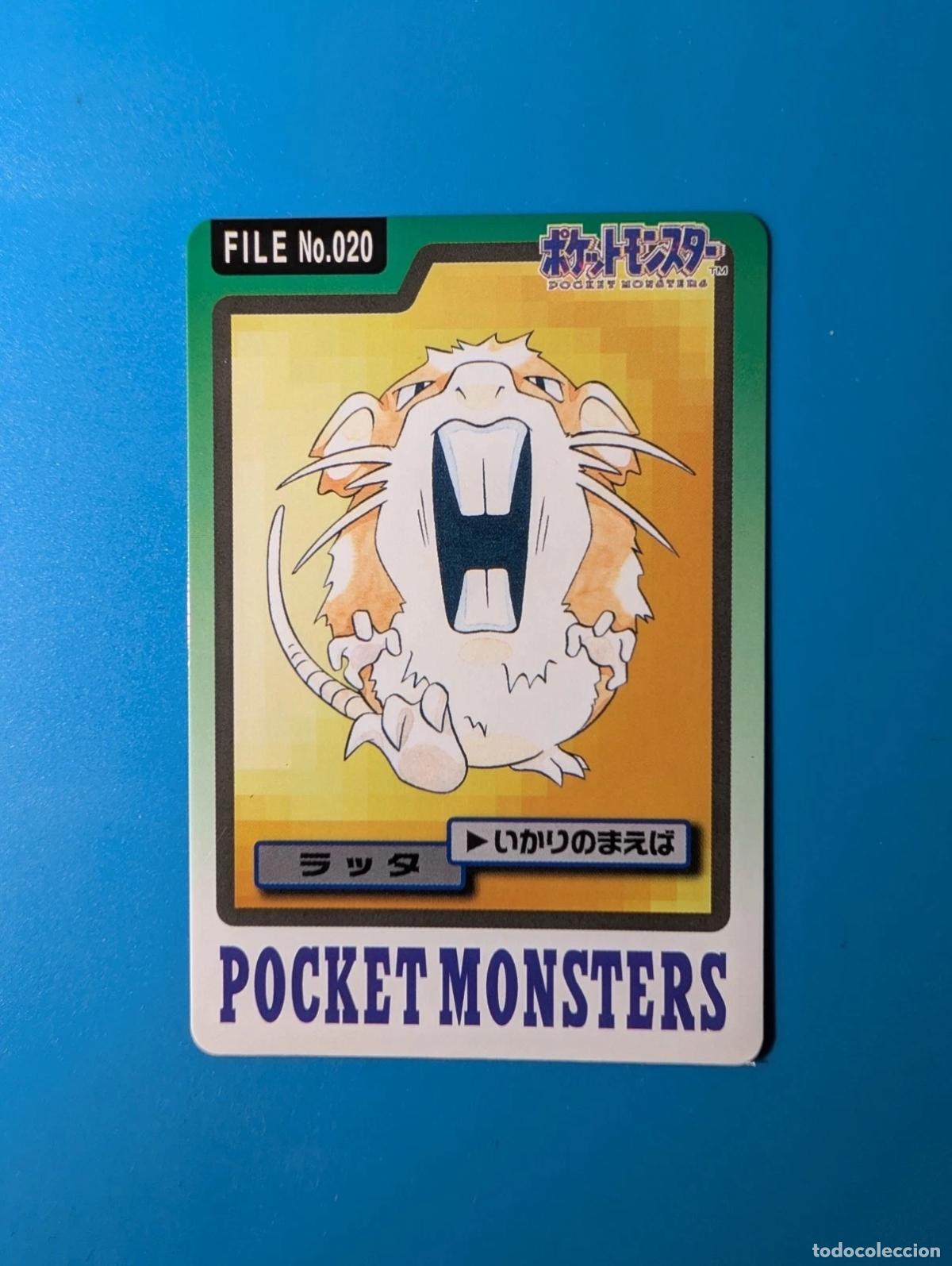 Trading cards: Raticate Carddass FILE 1997 Jap&oacute;n No.020