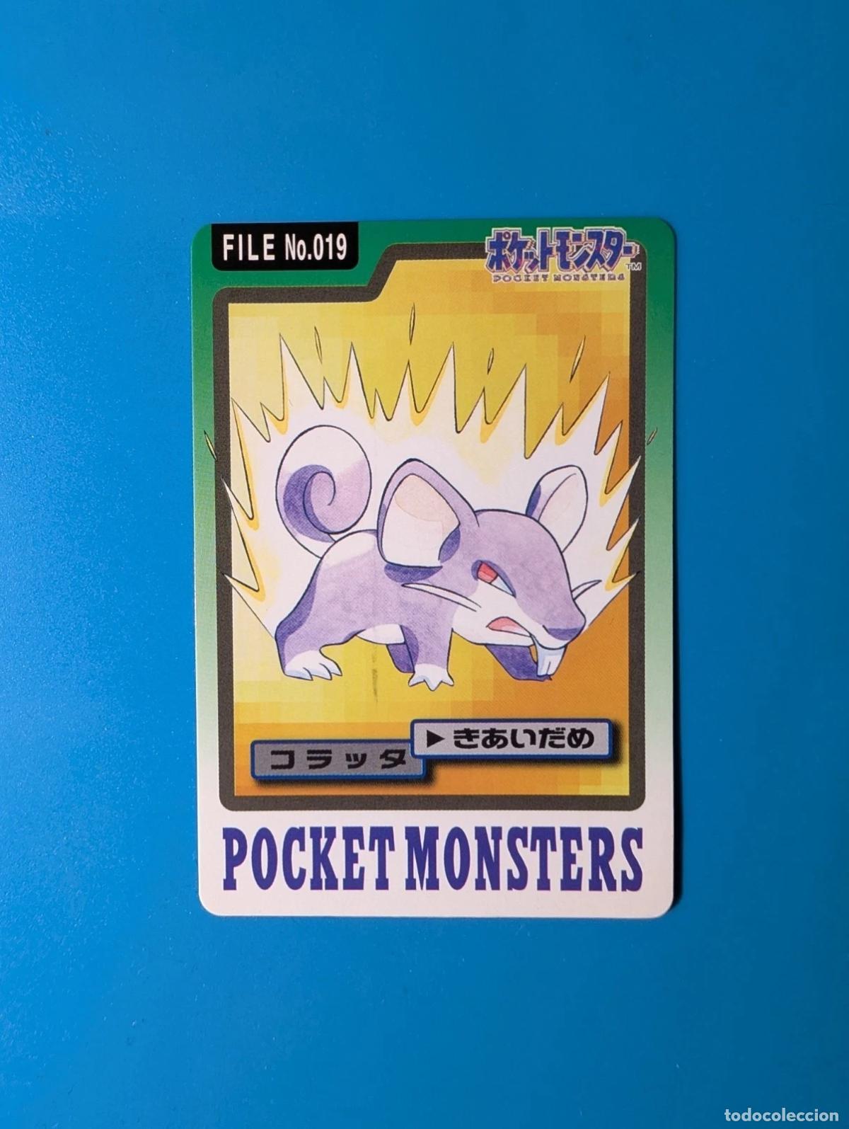 Trading cards: Rattata Carddass FILE 1997 Jap&oacute;n No.019